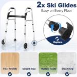 HolyHeal Lightweight Folding Walker for Seniors
