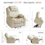 MCombo Power Lift Recliner Chair with Heat & Massage