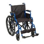 Drive Medical Blue Streak Lightweight Portable Wheelchair