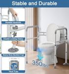 Adjustable Toilet Safety Rails for Seniors