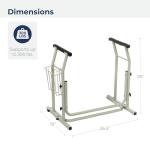 Drive Medical Toilet Safety Frame and Grab Bar