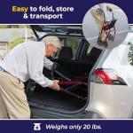 Drive Medical Rollator Walker with Seat, Red