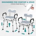 Adjustable Shower Chair for Seniors and Disabled
