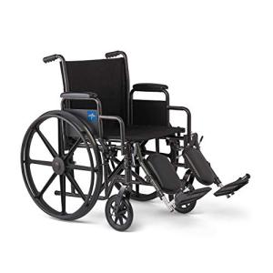 Comfortable Folding Wheelchair with Elevating Footrests