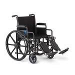 Comfortable Folding Wheelchair with Elevating Footrests