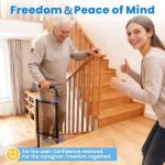 Adjustable Stair Cane for Seniors with Wide Base
