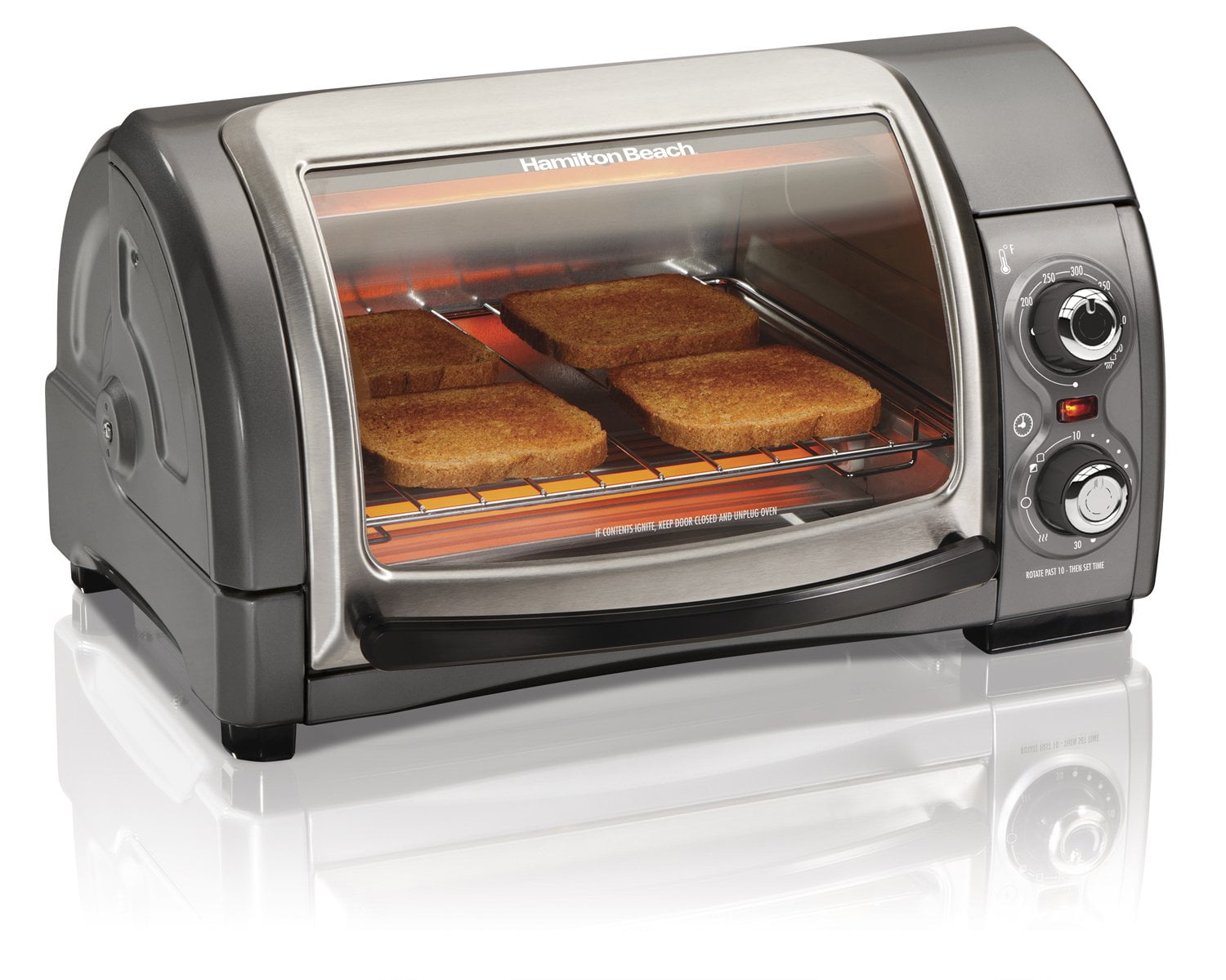 Hamilton Beach 4 Slice Easy Reach Toaster Oven