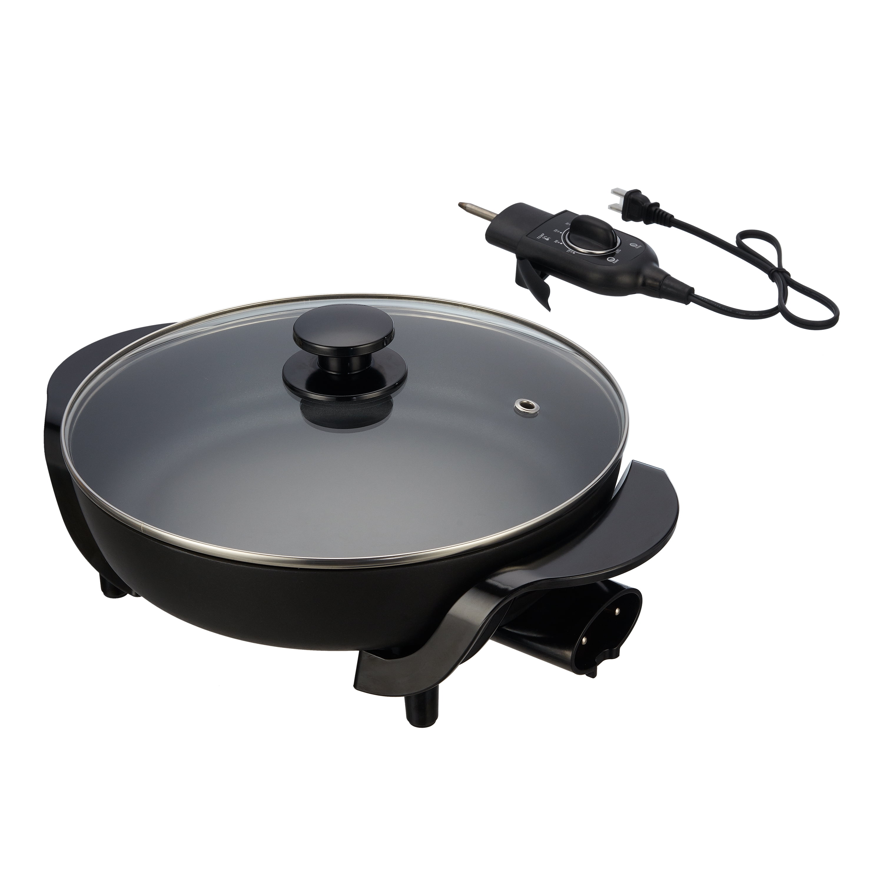 12" Nonstick Electric Skillet with Glass Cover