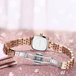 NIBOSI Rose Gold Diamond Minimalist Women's Watch