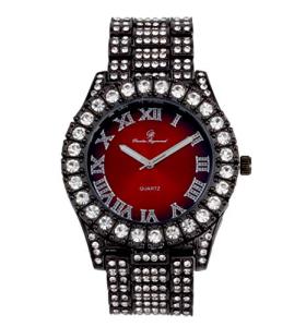Men's ST10327 RN Roman Numeral Watch - Black Red