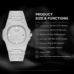 Mens Diamond Luxury Watch with Iced-Out Bling