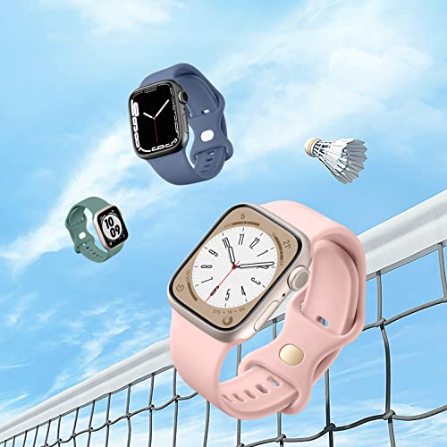 Maledan 6-Pack Silicone Sport Bands for Apple Watch