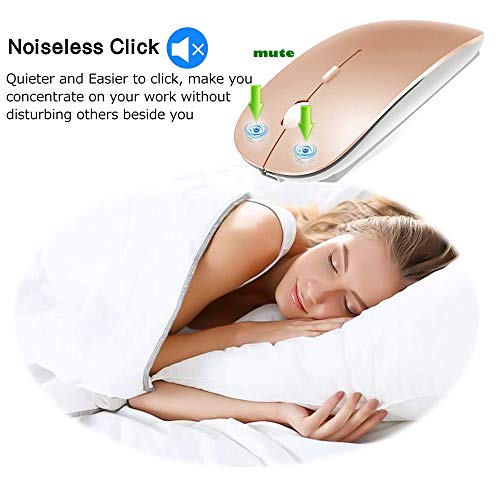 KLO Rose Gold Bluetooth Mouse for Mac Devices