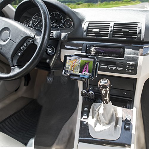 Bracketron TekGrip 12V Phone Mount with Dual Ports