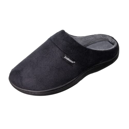 Isotoner Men’s Open-Back Memory Foam Slippers