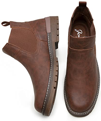 Men's Waterproof Chelsea Boots Slip-On - Brown