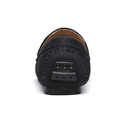 Bruno Marc Men's Black Penny Loafers, Size 11