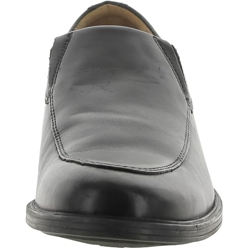 Clarks Men's Black Leather Cap Oxford Shoes