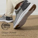 Bruno Marc Men's Arch Support Casual Slip-on Shoes Loafers for Men Non Slip Comfortable Boat Shoes,Size 12,Grey,SBLS2302M