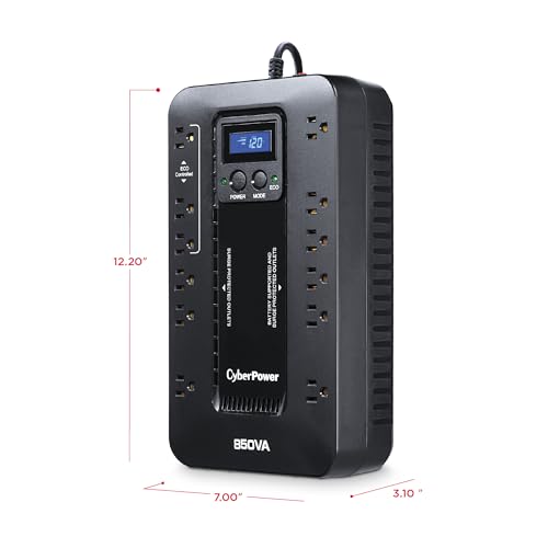 Ecologic UPS Battery Backup and Surge Protector 850VA