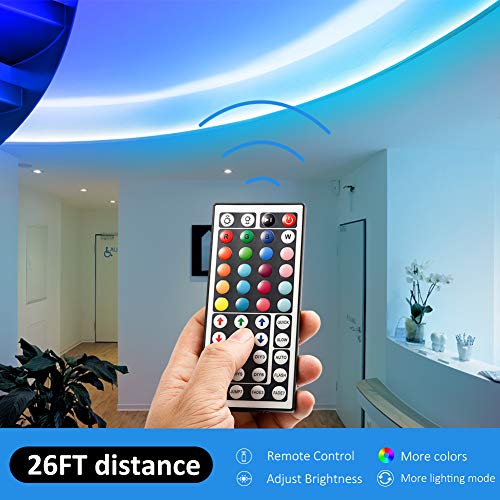32.8ft Color-Changing LED Strip Lights with Remote