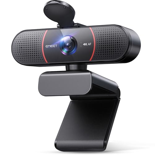 EMEET C960 4K Webcam with AI Noise-Cancelling Mics