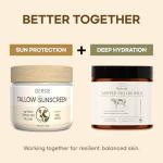Beef Tallow Sunscreen with Zinc for Sensitive Skin