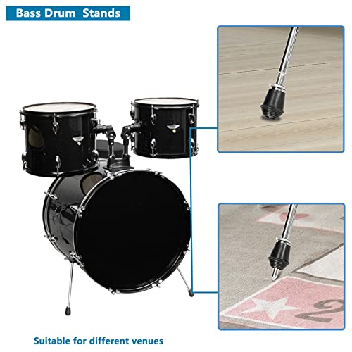 Ktaxon 5-Piece Complete Adult Drum Set - Black