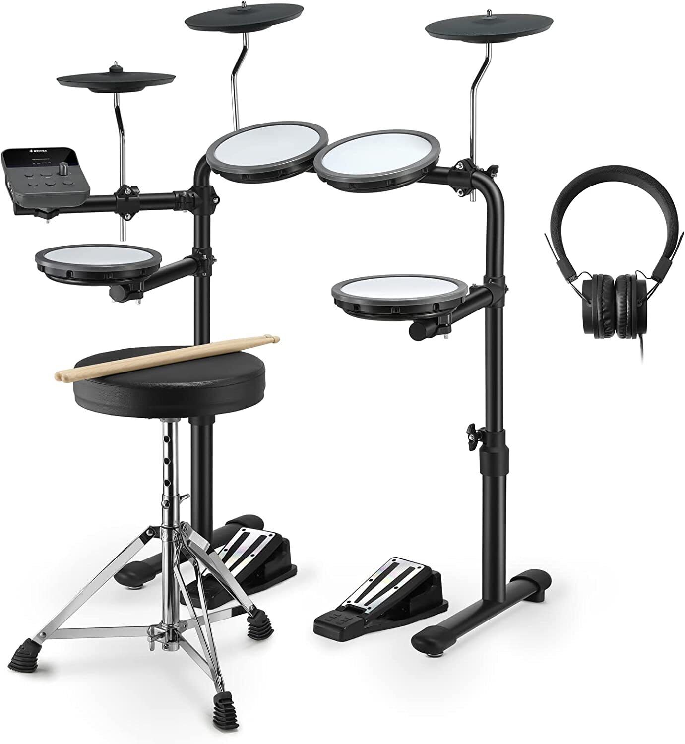 Donner DED-70 Electronic Drum Set with Mesh Pads