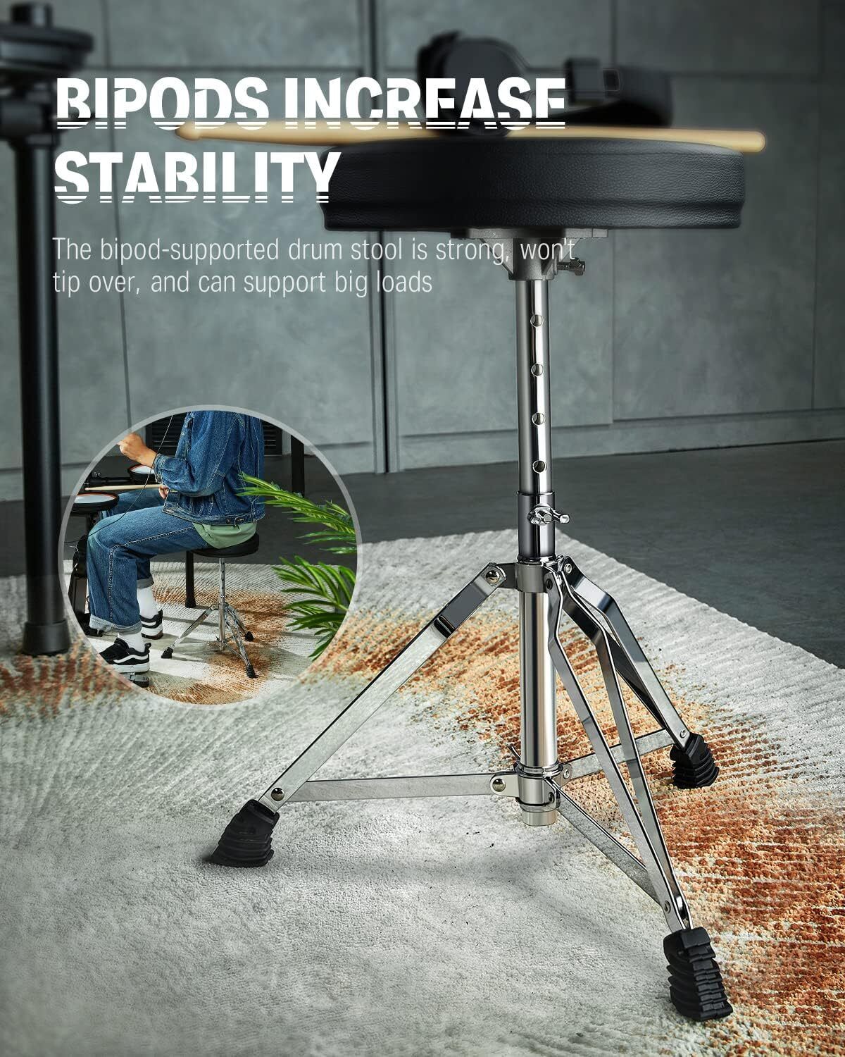 Donner DED-100 Electronic Drum Kit with Mesh Pads