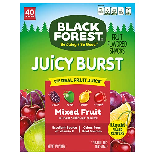 Black Forest Fruit Medley Snack Pouches - 40 Count