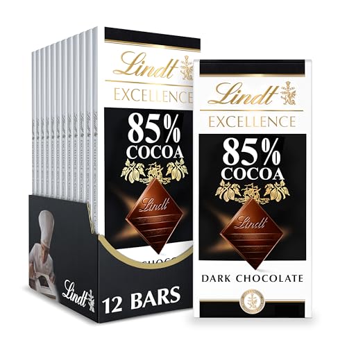 Lindt 85% Dark Chocolate Candy Bar (12 Pack)