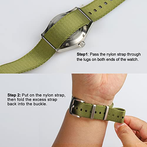 Nylon Watch Strap 18mm 20mm 22mm Unisex