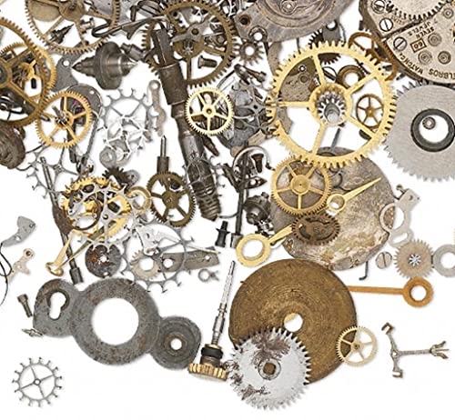 Steampunk Watch Parts Set – 500 Vintage Gears