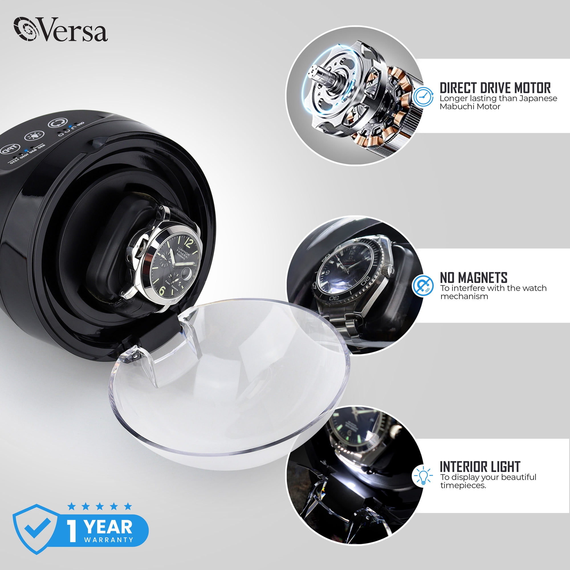 Automatic Watch Winder with Direct Drive Motor