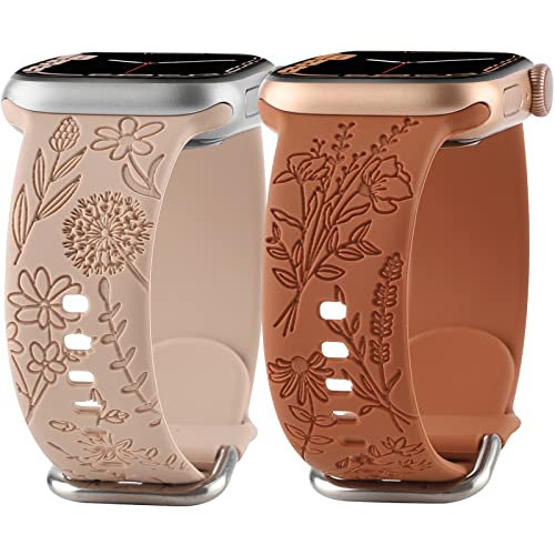 Floral Silicone Band for Apple Watch 38mm-41mm