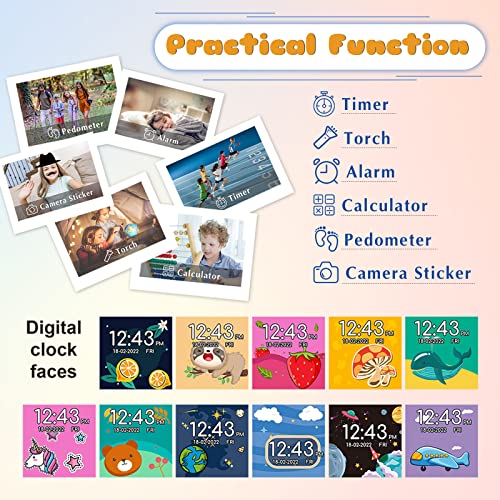 Kid's Smart Watch with Games, Music, and Camera