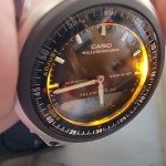 Casio Men's Analog-Digital Databank Stainless Steel Watch