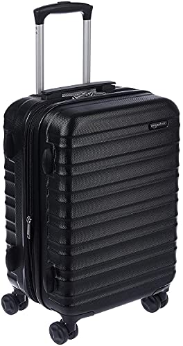 Amazon Basics 55 cm Hard Shell Carry-On Black