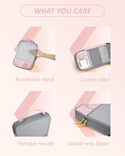 BAGSMART Compression Packing Cubes for Travel