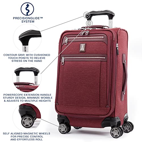 Travelpro Platinum Elite 20in Burgundy Carry-On Spinner