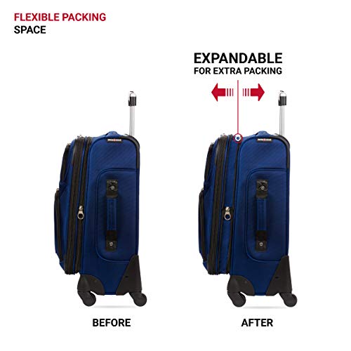 SwissGear Sion Blue Expandable Carry-On Luggage