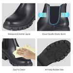 Women's Stylish Black Chelsea Boots with Chunky Heel