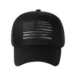 American Flag Trucker Baseball Cap, Adjustable Mesh