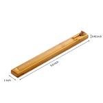 Adjustable Bamboo Wood Incense Holder with Ash Catcher