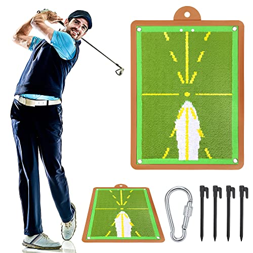 Golf Training Mat for Swing Path Feedback