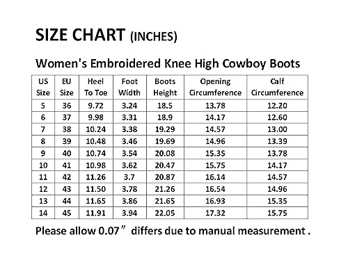 Embroidered Western Cowgirl Knee-High Boots, White