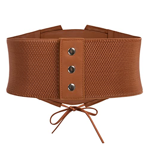 Grace Karin Retro Stretch Corset Waist Cincher, Coffee