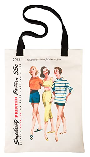 1950s Vintage "Sun or Fun" Shoulder Tote Bag