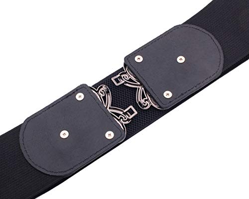 Vintage Wide Elastic Stretch Belt for Women